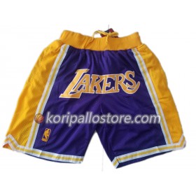 NBA Los Angeles Lakers Violetti Miesten Tasku Shortsit Swingman